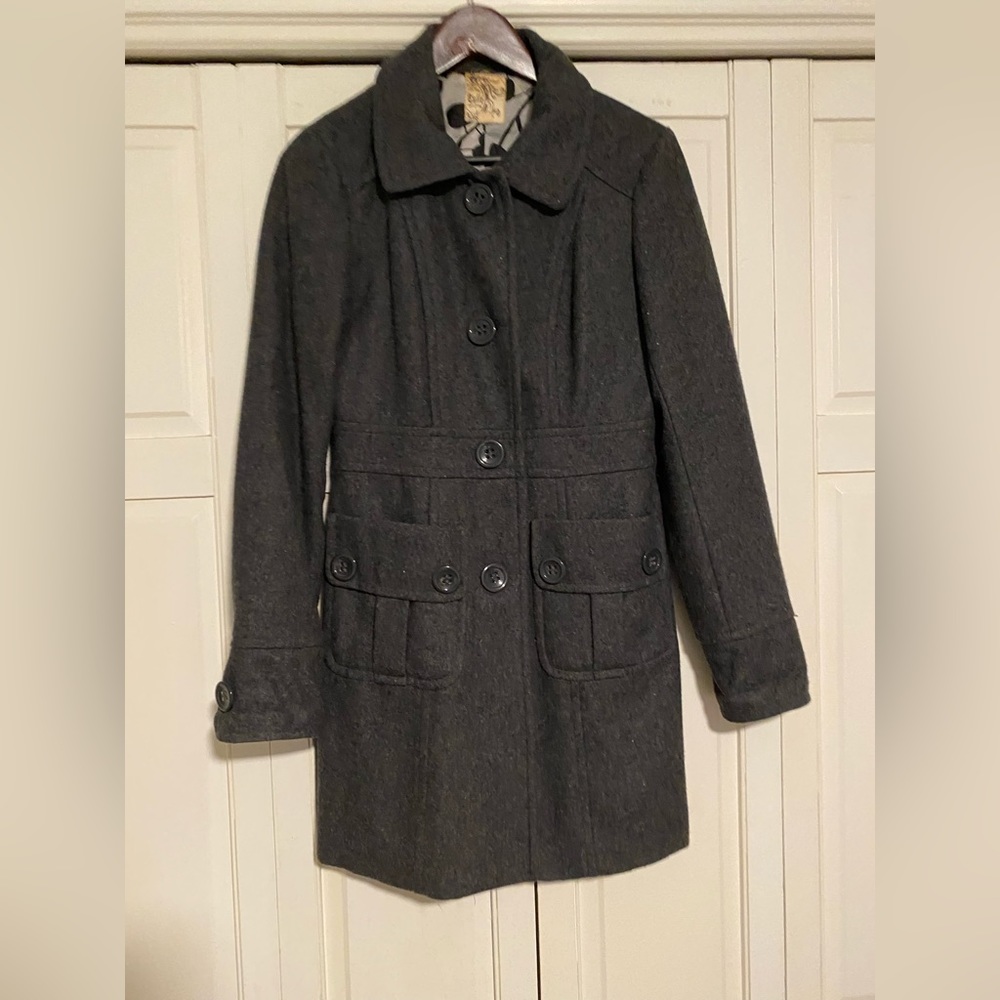 Authentic Tulle wool blend dress coat